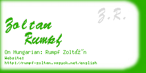 zoltan rumpf business card